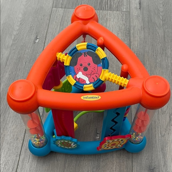 Infantino Other - Infantino Vibrant Activity Triangle with Orange and Blue